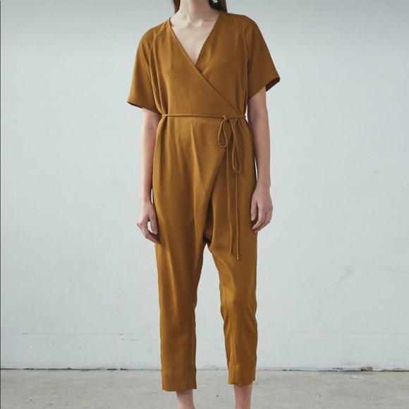 Rachel Comey short sleeves wrap Dispatch Jumpsuit 4 - Picture 1 of 11